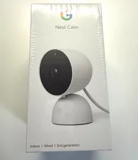 Google Nest Cam 2nd Gen Indoor Wired 1080p Home Security Camera White NEW