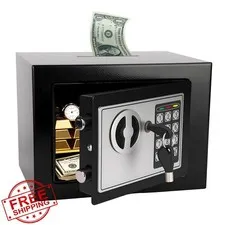 MAESTON Mini Safe Box Digital Keypad Black