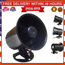 15W Wired Alarm Siren Horn 120dB for Home Security Systems - Easy to Install