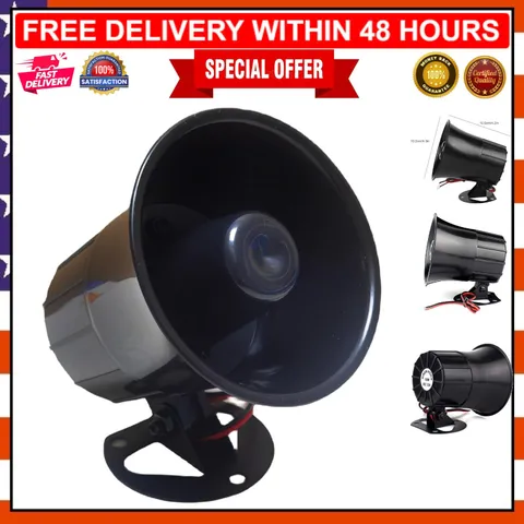 15W Wired Alarm Siren Horn 120dB for Home Security Systems - Easy to Install