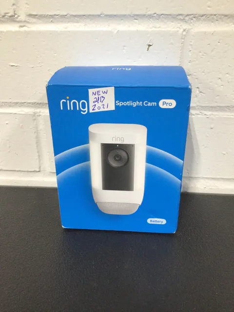 Ring Spotlight Cam Pro Battery White Security Cam