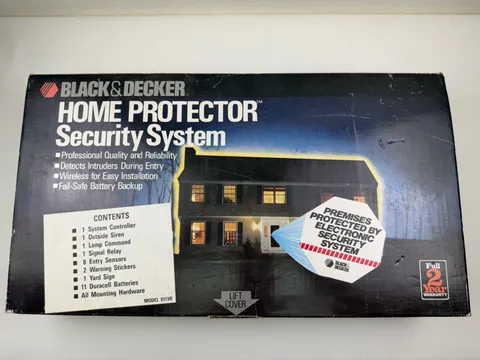 Vintage BLACK & DECKER HOME PROTECTOR SECURITY SYSTEM DELUXE 9120B New Old Stock