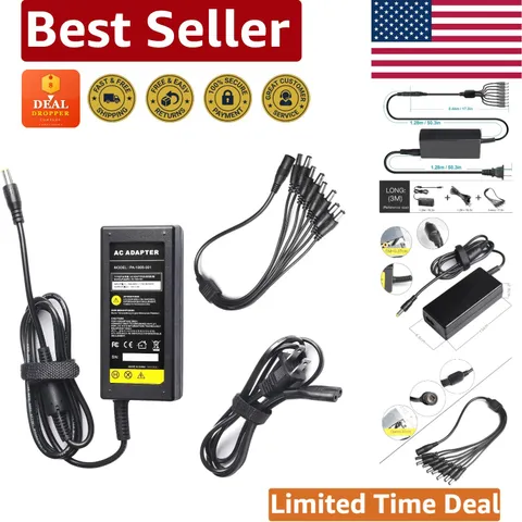 High-Quality 12V 5A Power Supply Adapter for Security Cameras and LED Strips