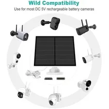 Adjustable Solar Panel w/ Security Mount