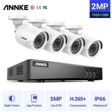 ANNKE 8CH 5MP 5 in 1 DVR Security Security Camera System