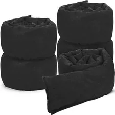 5 Pcs Water Barrier 5 Ft X 6.5 Inch Absorbent Flood Barriers Home Sandless Sand 