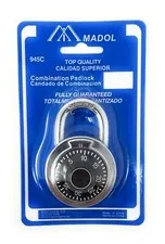 Standard Dial Combination Lock, 2 in. Wide with Different Combination