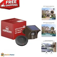 Weather-Resistant 1/2 Mile Driveway Alarm - Solar-Powered Motion Sensor System