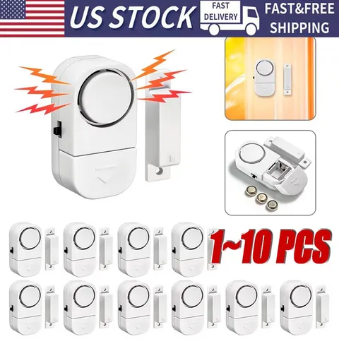 Wireless Home Window Door Burglar Security Alarm System Magnetic Sensor lot