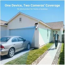 Solar Security Cameras Wireless Outdoor - Dual-Lens 2K Views