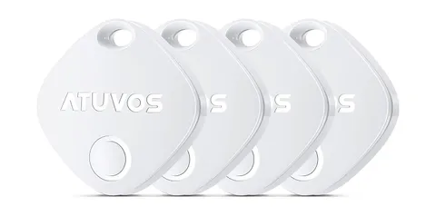 ATUVOS Air Tracker Tags-4 Pack, Bluetooth Luggage Tracker Works wit... Fast Ship