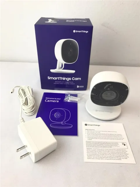 = Samsung SmartThings Cam Indoor Security Camera 1080P Video RC8335PRO Audio NEW