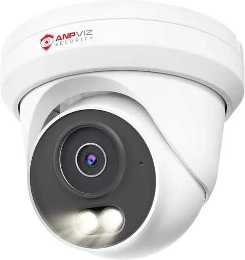 4K 8MP PoE Camera, Metal Turret Security IP Camera Outdoor Wired
