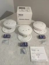 Lecoolife 3pack Smoke Alarm 9V Loud 85db Alarm Signal Brand  NEW