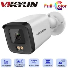 VIKYLIN 5MP HD Full Color POE IP Security Camera Outdoor Human Motion Detection