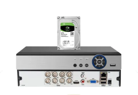 Evertech 8CH H.265 DVR 2TB HDD Security Camera Recorder HDMI Remote Access VGA
