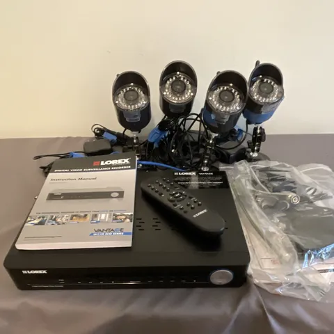 Lorex Vantage LH110 ECO 8-Channel DVR 500GB 960H w/ 4 Cameras Remote