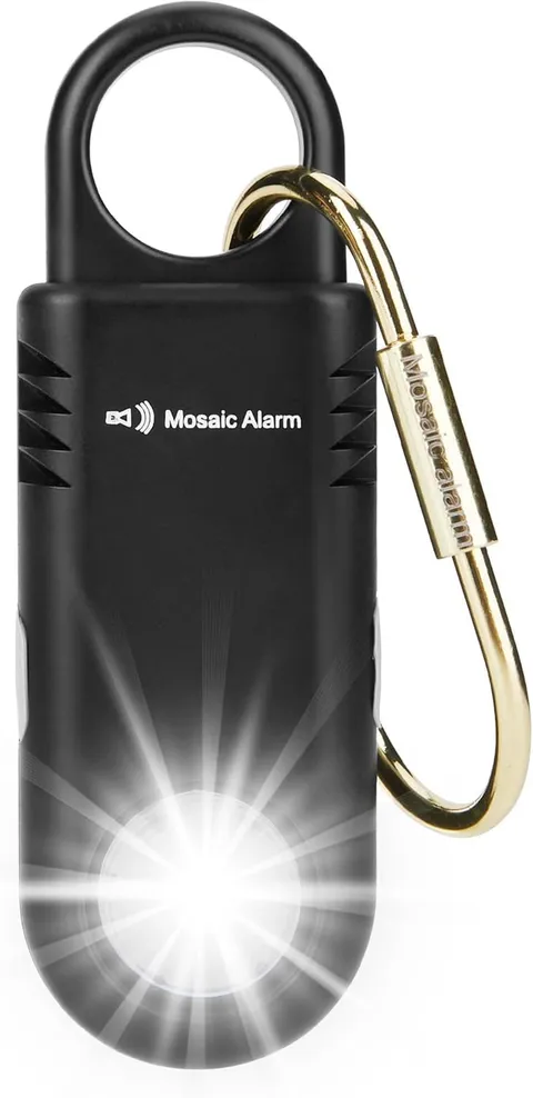 135Db Rechargeable Personal Safety Alarm Built-In Ultra-Bright Flashlight. Non S