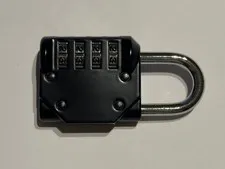 Combination Lock Resettable 4-Digit Anti Rust Weatherproof Padlock Metal Locks