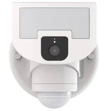 Outdoor Motion Sensor Tracking Floodlight Wifi Security Led Light Camera White