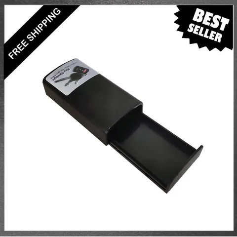 Magnetic Key Box Car Home Garage Office Emergency Key Hider Hidden Safe Black