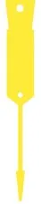 Arrow Disposable Plastic Key Tags-YELLOW x 500 -FREE POST