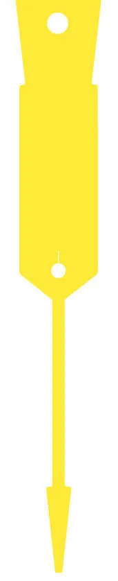 Arrow Disposable Plastic Key Tags-YELLOW x 500 -FREE POST