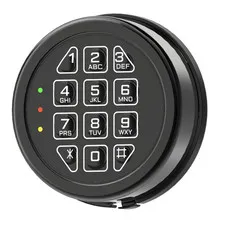 Gun Safe Replacement Digital Keypad Lock With Solenoid Lock Electronic - Black