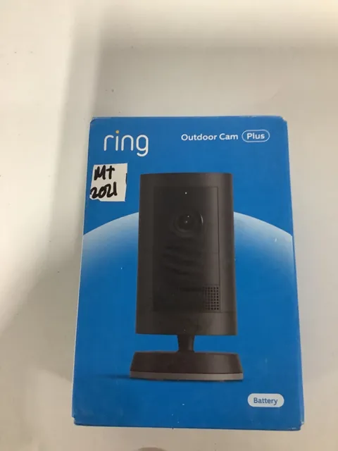 Ring Outdoor Cam Plus Battery 2K HD Smart Security Camera Black