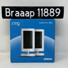 Ring Outdoor Cam Plus Battery Powered Security Camera 2-Pack  Brand New Sealed