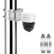 Pole Mount Corner Bracket Kit Compatible with Eufy Security SoloCam S340, Sol...