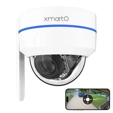 AI Tracking 2K HD Metal Dome PTZ Security Camera, WiFi 6 Dual Band Wireless, ...