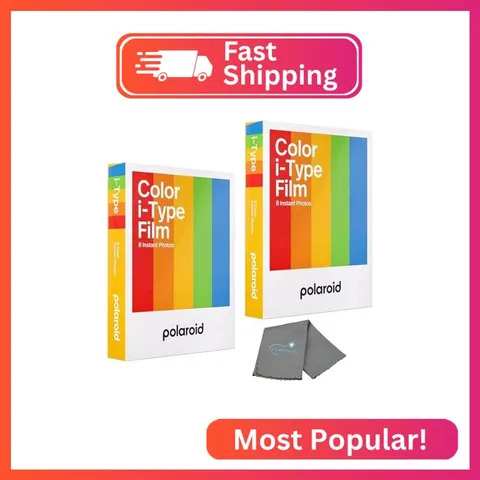 Polaroid Instant Color Film for i-Type Cameras 2 Pack, 16 Instant Photos, Works
