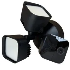 Blink Wired Floodlight Camera Smart Security 2600 Lumens HD Video Black Camera