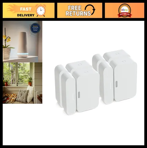 Entry Sensor Pack of 4 for Window & Door Security - Compatible with Home Systems
