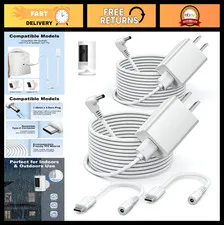 2Pcs Power Cord for Ring Stick Up Cam - 3rd/2nd Gen, Weatherproof Charger, 4M Ca