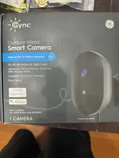 GE Cync Outdoor Wired Smart Camera WI-FI 2K HD Resolution & Night Vision Alexa