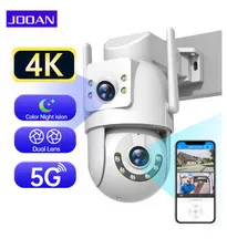Jooan 4K 8MP WiFi PTZ Security Camera Dual Lens AI Tracking