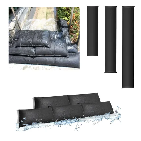 Estresen 6FT 4Pack Water Leak Absorber Sandless Sandbag Flood Barrier Garage