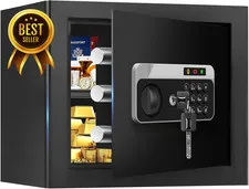 1.3 Cu Ft Fireproof Waterproof Safe Box for Home Digital Security Safe with Comb