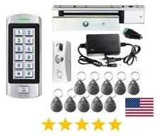 Weatherproof RFID Access Control Set With Electromagnetic Lock 300kg/660lbs
