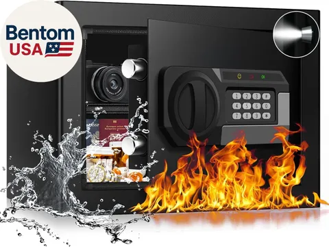 1.2 Cub Small Fireproof Safe for Home, Personal Fire Safe Box with Digital Keypa