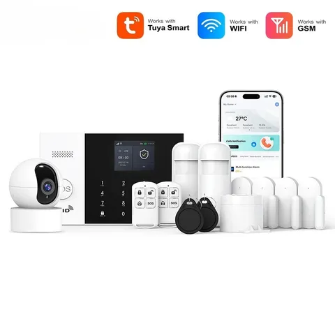New WIFI GSM Alarm System Smart Life APP Home Smart Security Protection Wireless