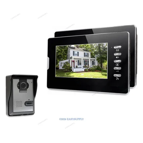 7inch Wired Video Door Entry Call System with IR Night Vision for Home Security