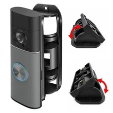 40°-40° Left to Right Adjustable Angle Mounting Bracket Rotating Doorbell Mou...