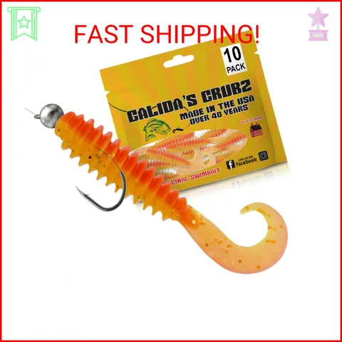 Galida's Grubz Soft Plastic Grubz for Peacock Bass and Walleye Fishing | Deep Ri