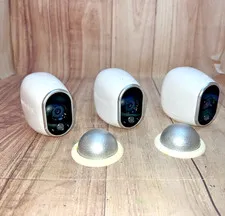 3x Netgear Arlo VMC3030 Add-on HD Indoor / Outdoor Security Cameras