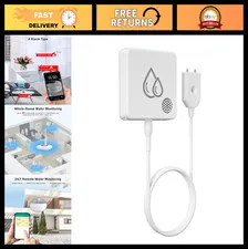 Water Leak Detector Sensor - 95dB Alarm, Wireless Flood Monitor for Basement, La