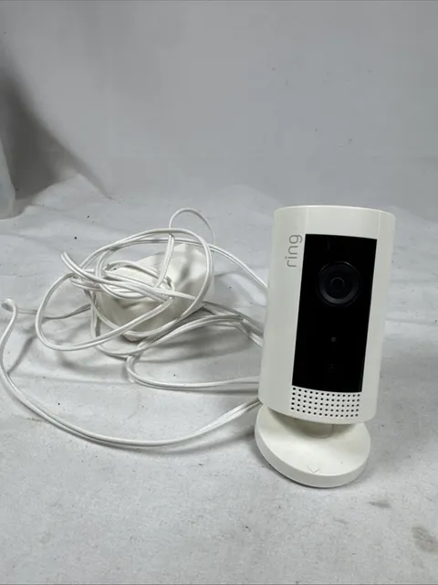Ring Indoor Cam (1st Gen) HD Security Camera 5UM4E5 - White Used With Cord