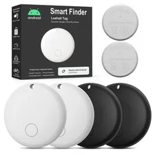 Tracker Tags - 4 Pack for Andriod and 2pcs Extra 2032 Batteries, Bluetooth + ...
